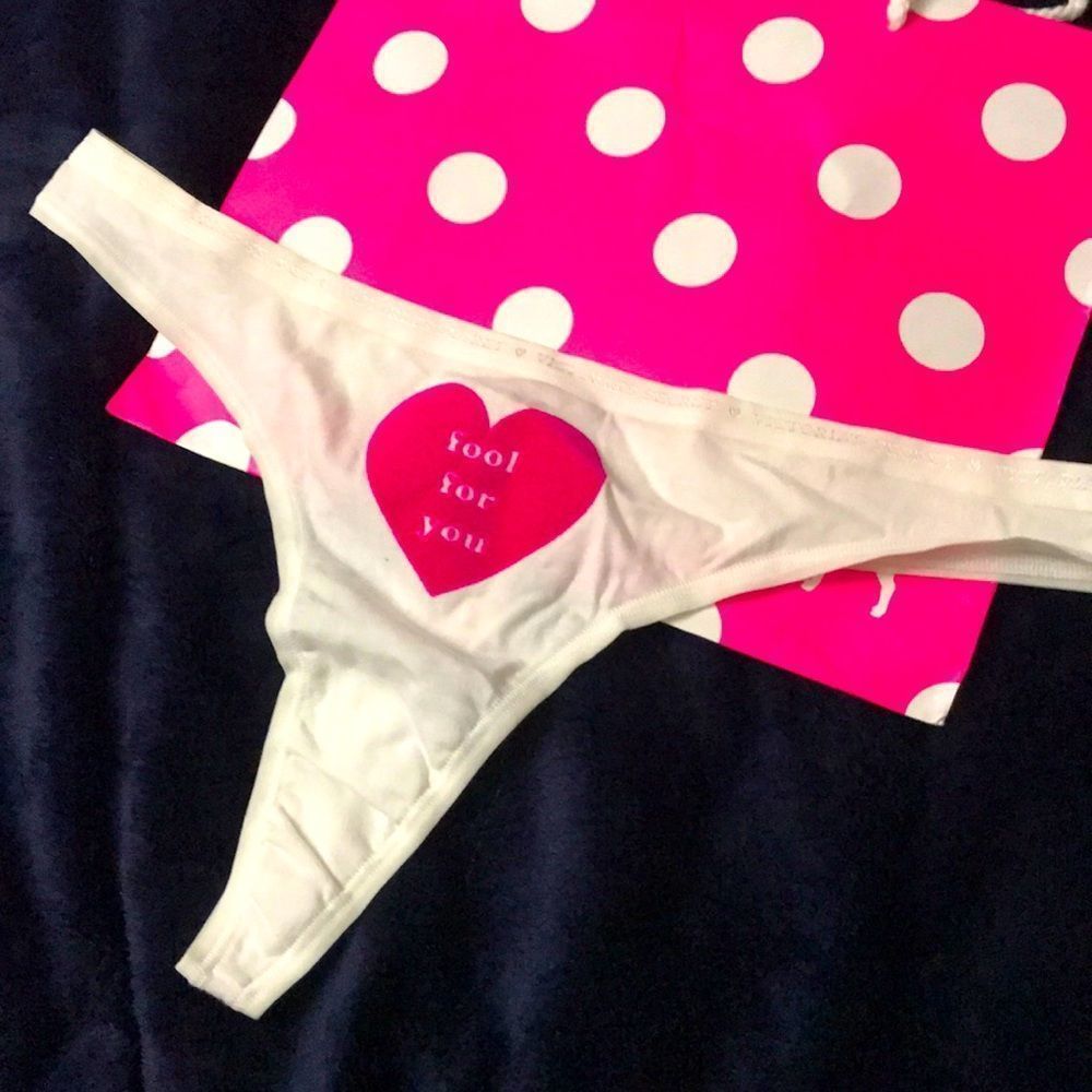 Victoria's secret white thong